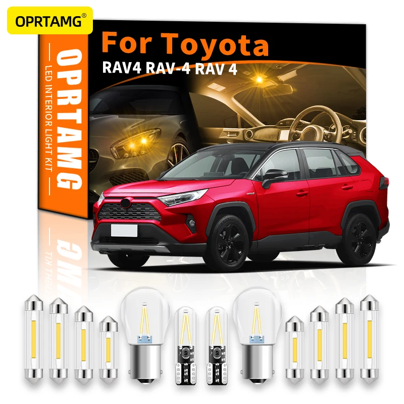 

OPRTAMG Canbus для Toyota RAV4 RAV-4 RAV 4 2000-2022, автомобильный внутренний купол, карта багажника, комплект для обновления света, автомобильные аксессуары дл...
