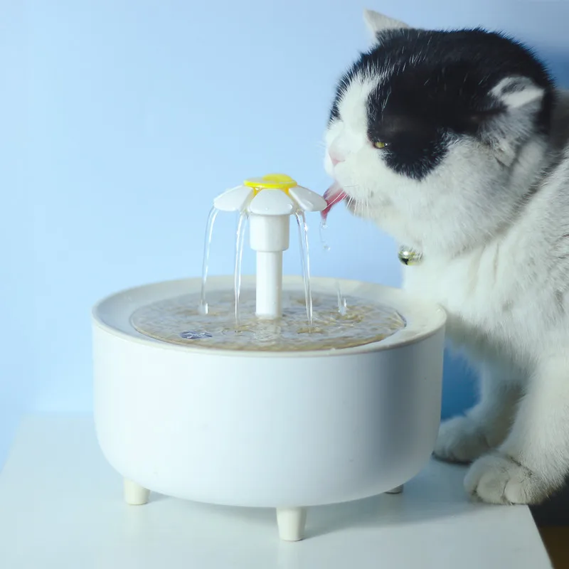 

2L Automatic Cat Water Fountain Circulation Filter USB Electric Mute Cat Drinkers Water Bowl Pet Feeder Flowing Water Dispenser