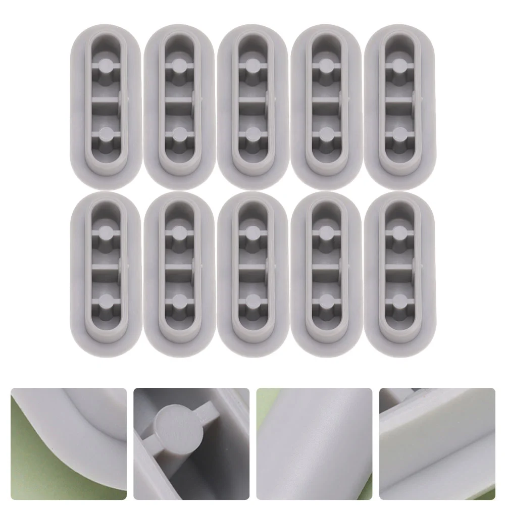 

10Pcs Toilet Bumpers Toilet Bidets Pad Bidet Bumper Replacement Set Toilet Cushion Bumpers Toilet Assistance Cushions ( Grey )