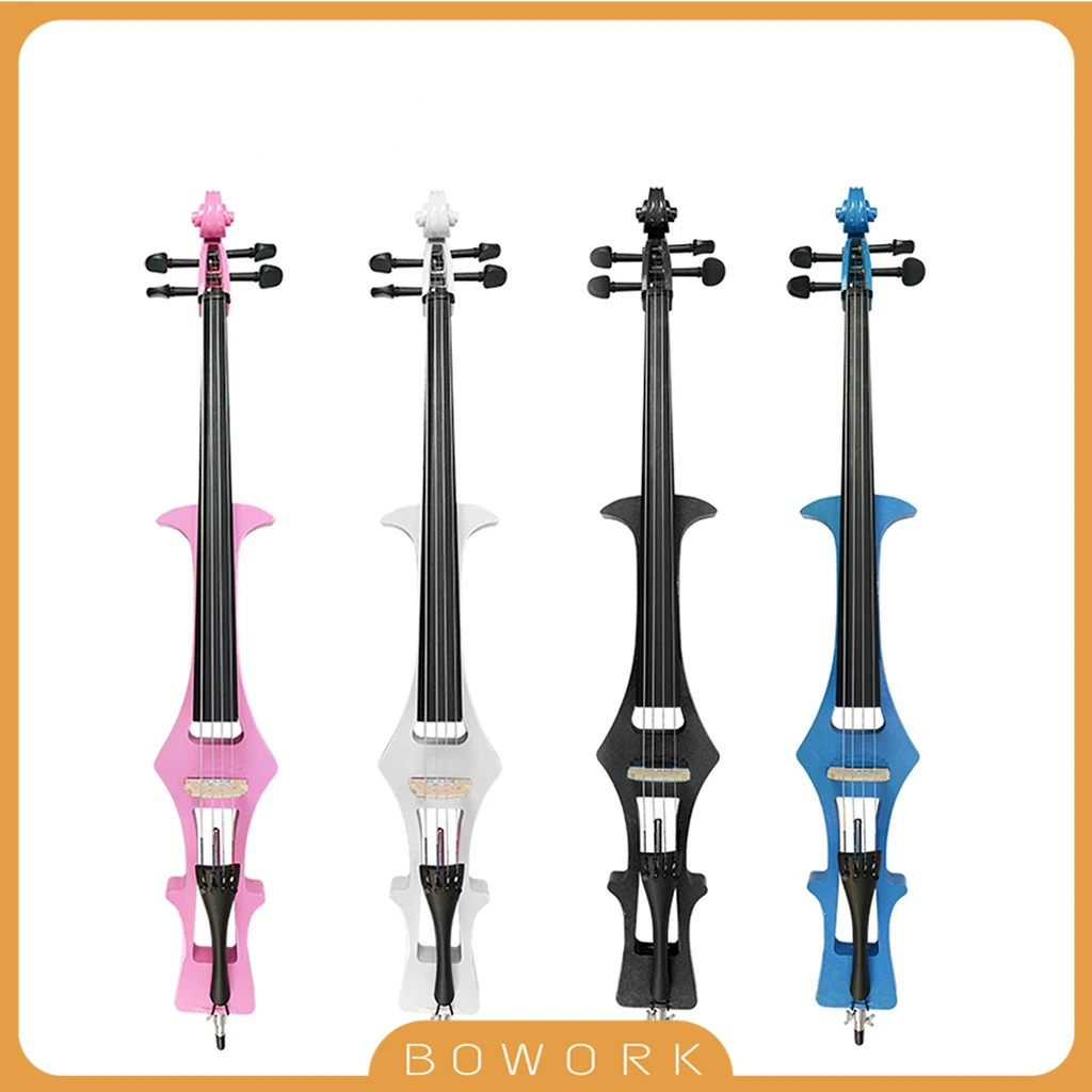 

Assorted Full Size Electric Cello Solid Wood Preamp Electric Silent Cello 4/4 Size For Beginner Learners Orchestra Students SET