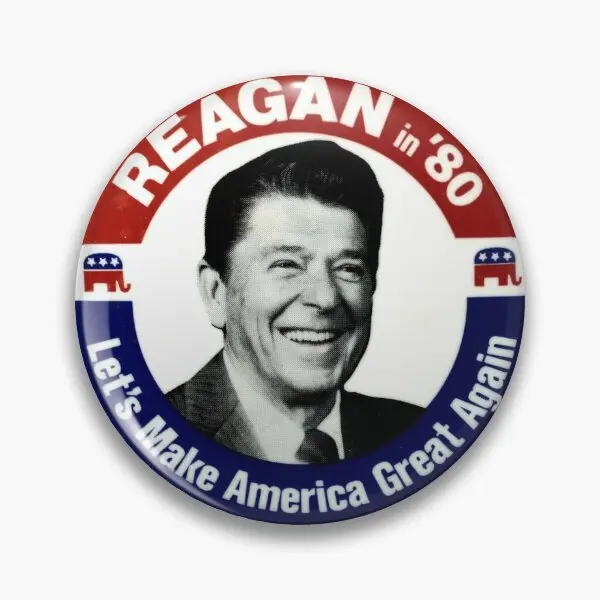 

Reagan In 80 Customizable Soft Button Pin Fashion Badge Jewelry Clothes Hat Funny Metal Lover Brooch Lapel Pin Cartoon Decor