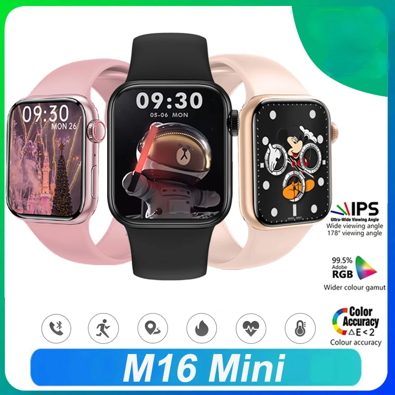 

2022 M16 Mini 38Mm Smart Fitness Bracelet Woman Men Watch Sleep Monitor Electronic Clock Bluetooth Call Smartwatch Pk M16 plus