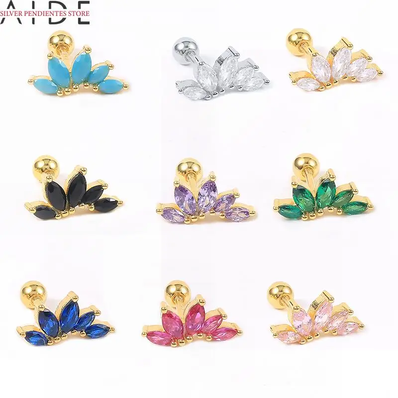 

Женские серьги-гвоздики из серебра 925 пробы с цирконом