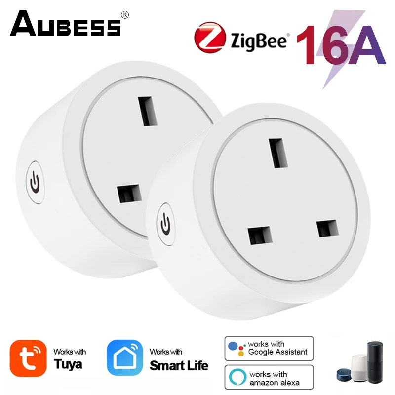

Смарт-розетка Tuya Zigbee, 16 А, с пультом ДУ
