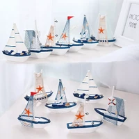 hot sale marine nautical creative sailboat mode room decor figurines miniatures mediterranean style ship small boat ornaments