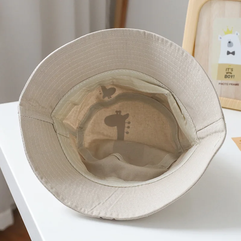 Панама с мультяшным жирафом для мальчиков и девочек шляпа от солнца защитой