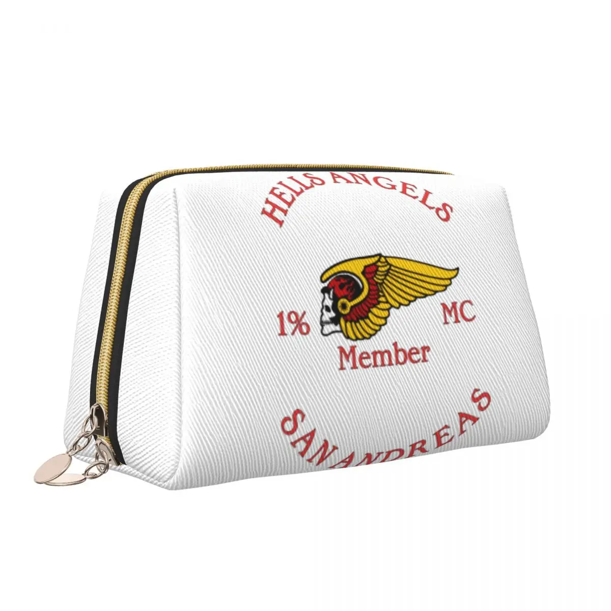 Женская сумка для макияжа с логотипом мотоцикла