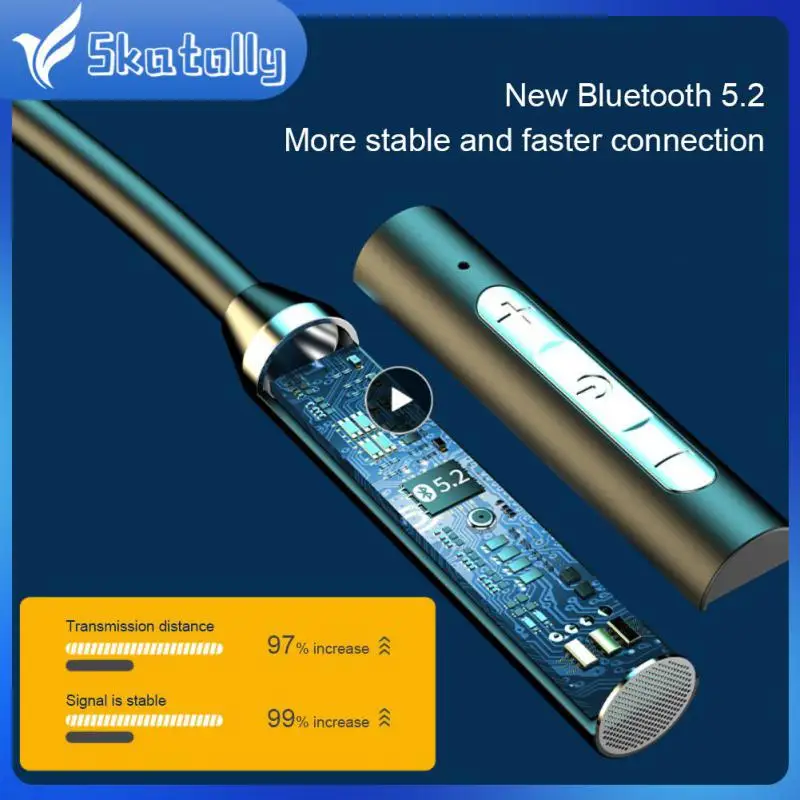

Portable Earbuds Waterproof Tws Headphones bluetooth-compatible 5.0 Sports Headset Neck Explosive Hanging