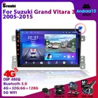 Автомагнитола на Android 10 для Suzuki Grand Vitara 3 2005-2015, мультимедийный плеер с навигацией, GPS, 2 Din, стерео, DVD