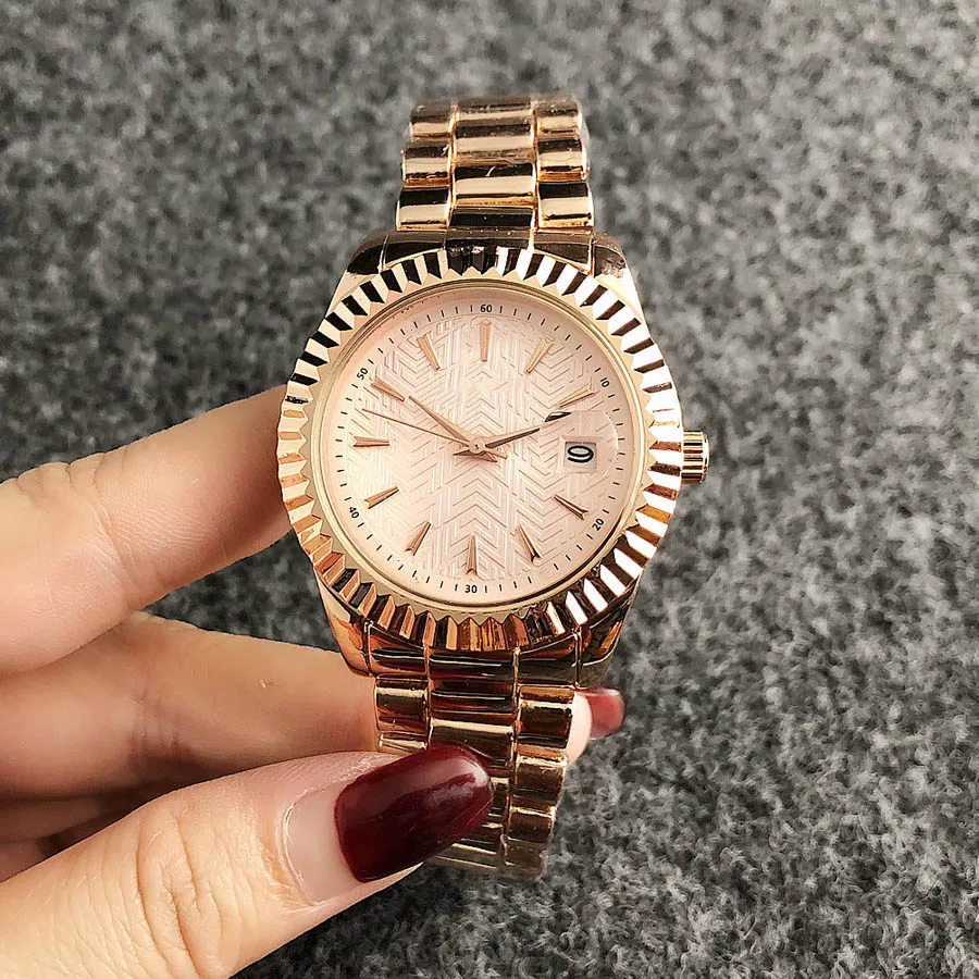 Brand Wrist Watches Women Girl Ladies Style Quartz Casual Steel Metal Band Clock m71