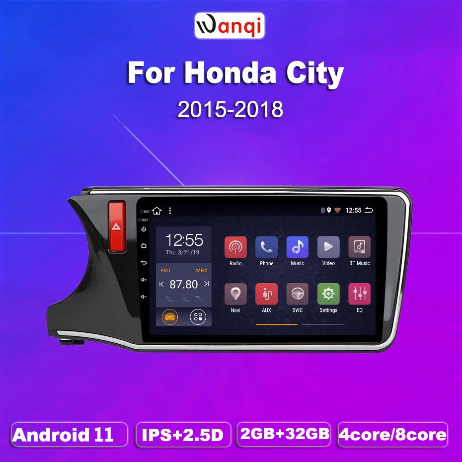 2G ram 32G rom Android 8 1 мультитач автомобильный dvd-плеер для Honda City Greiz Gienia 2015-2018 gps