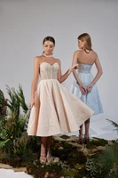 2022 new short prom dresses with boat neck celebrity dresses evening dresses robes de cocktail formal dresses