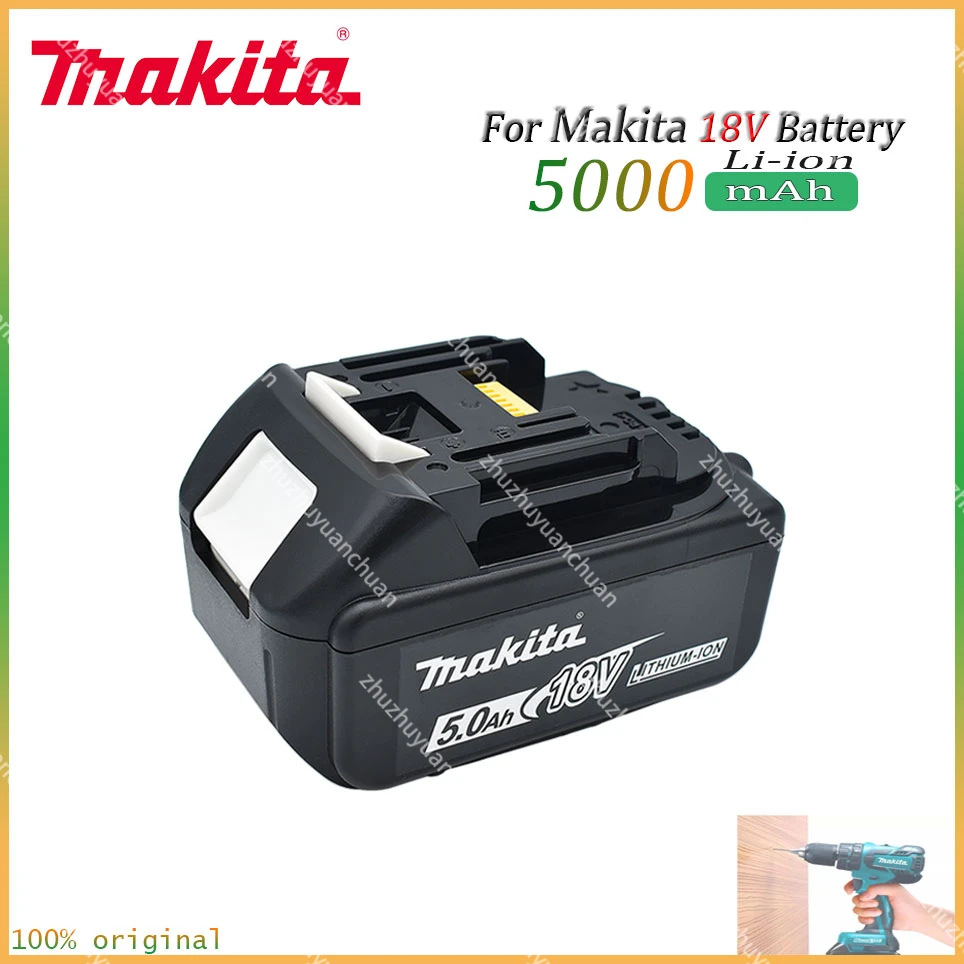 

Makita Original 18V 5000mAh Lithium ion Rechargeable Battery 18v drill Replacement Batteries BL1860 BL1830 BL1850 BL1860B