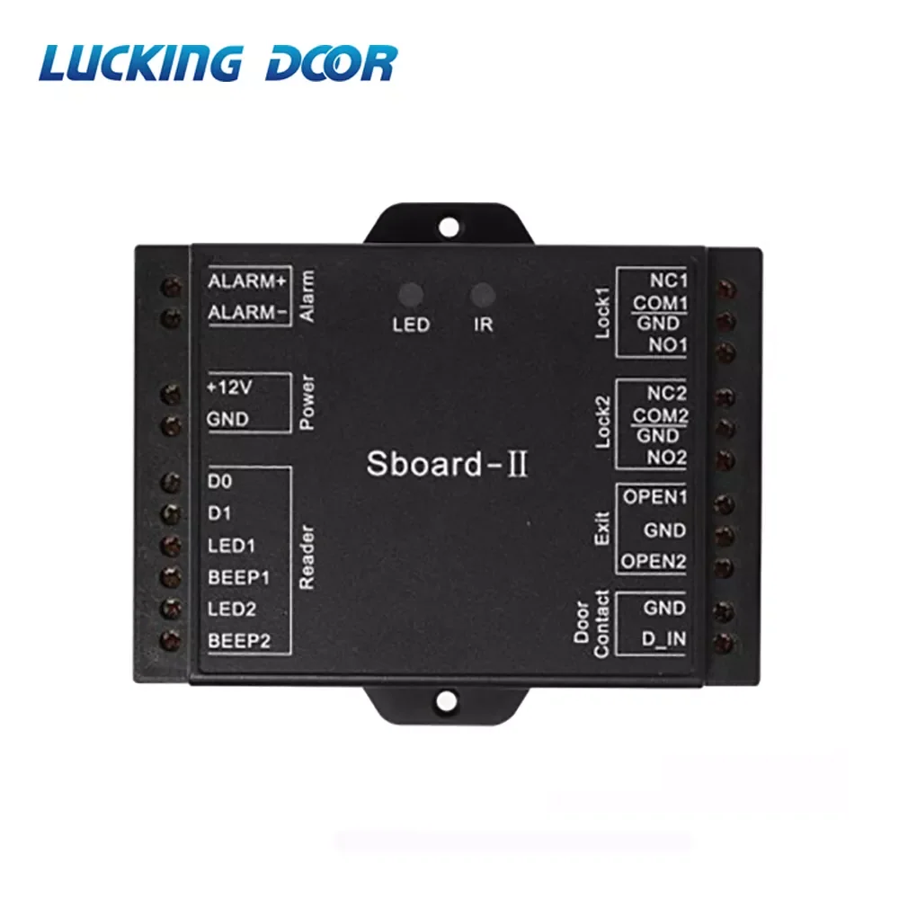 

NEW2023 Sboard-II Mini Network 2 Door Access Controller Board Data Can Be Transferred Connect with Any Reader Wiegand 26~37 Outp