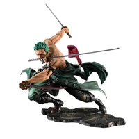 bandai japanese anime one piece roronoa zoro figurine 2 style combat ver pvc action model collection cool stunt figure toy