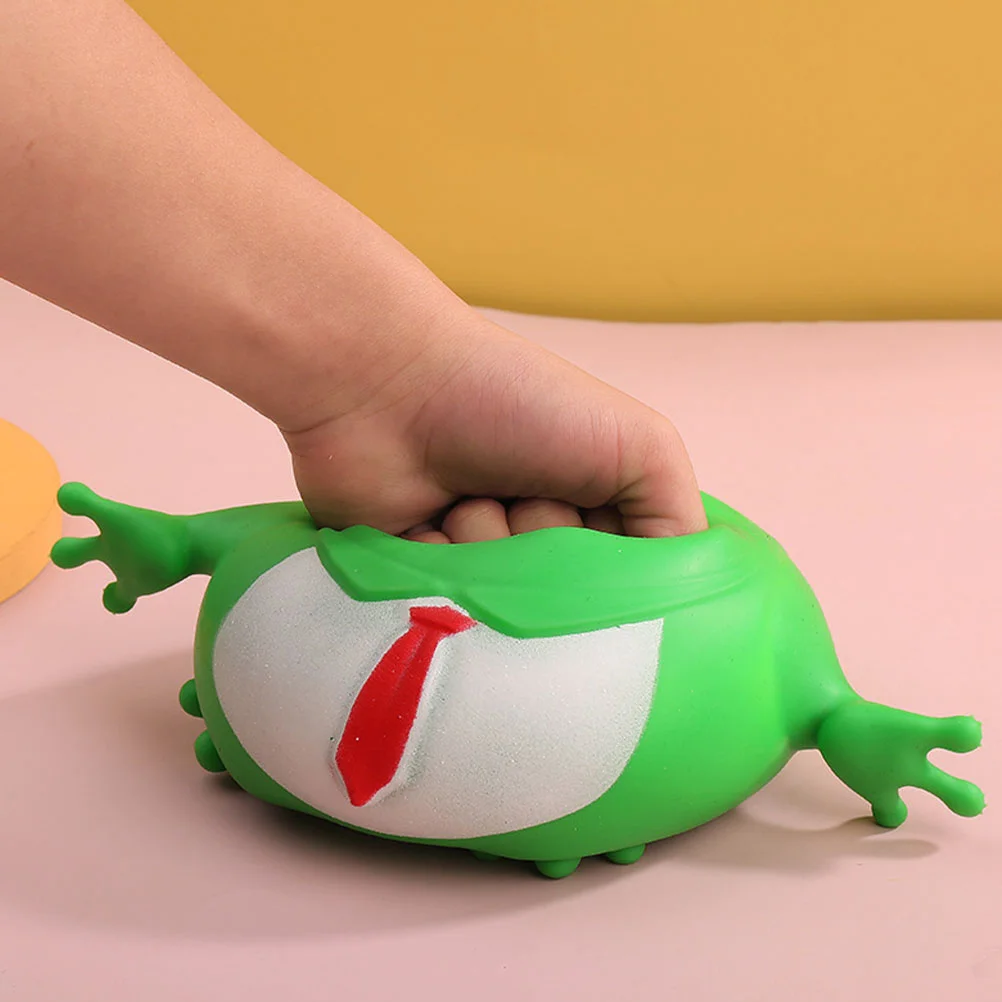 

Frog Decompression Toy Lifelike Animal Frog Stretchy Toy Plaything