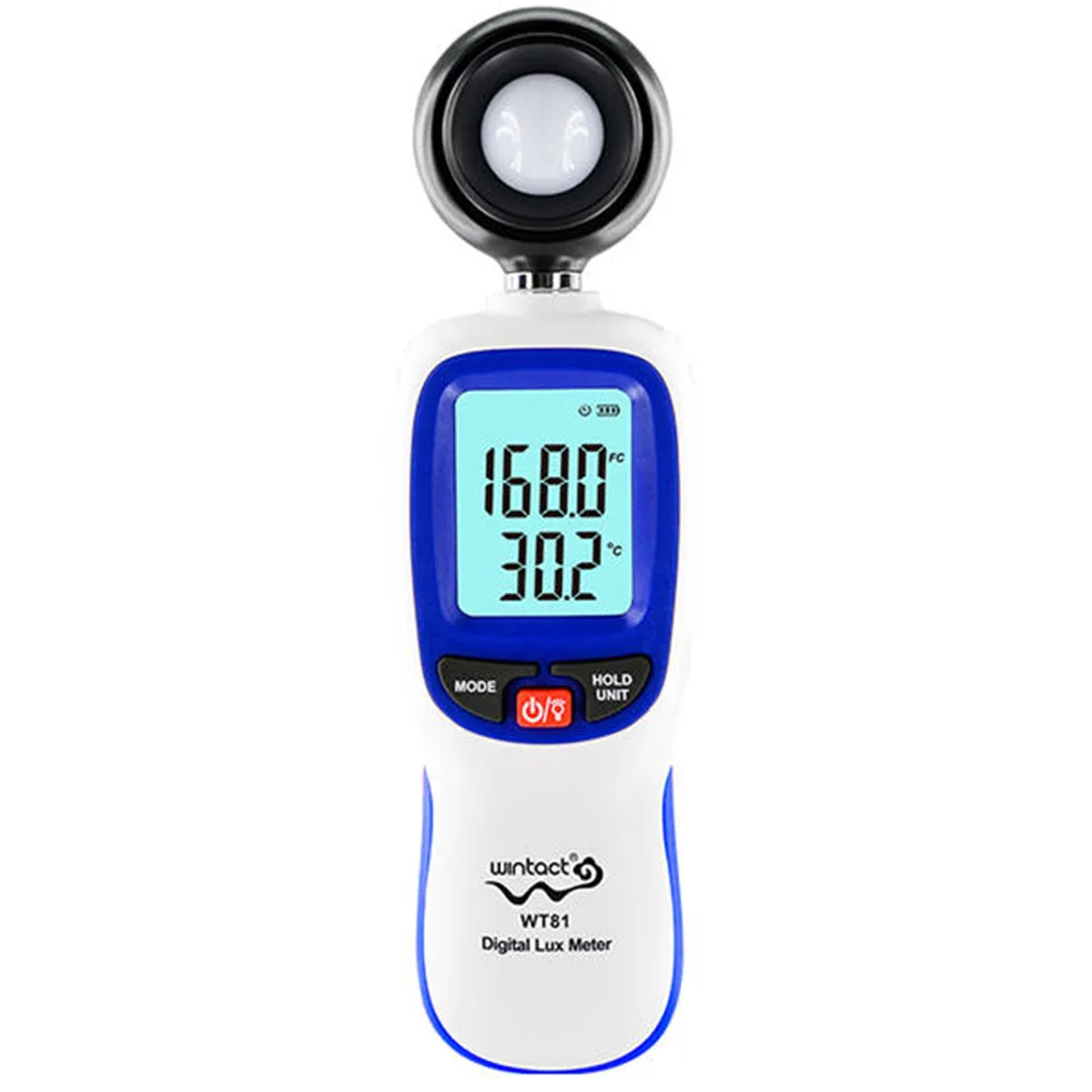 

Wintact WT81 WT81B Bluetooth Digital Lux Meter Illuminometer Meter Tester Environmental Testing Equipment