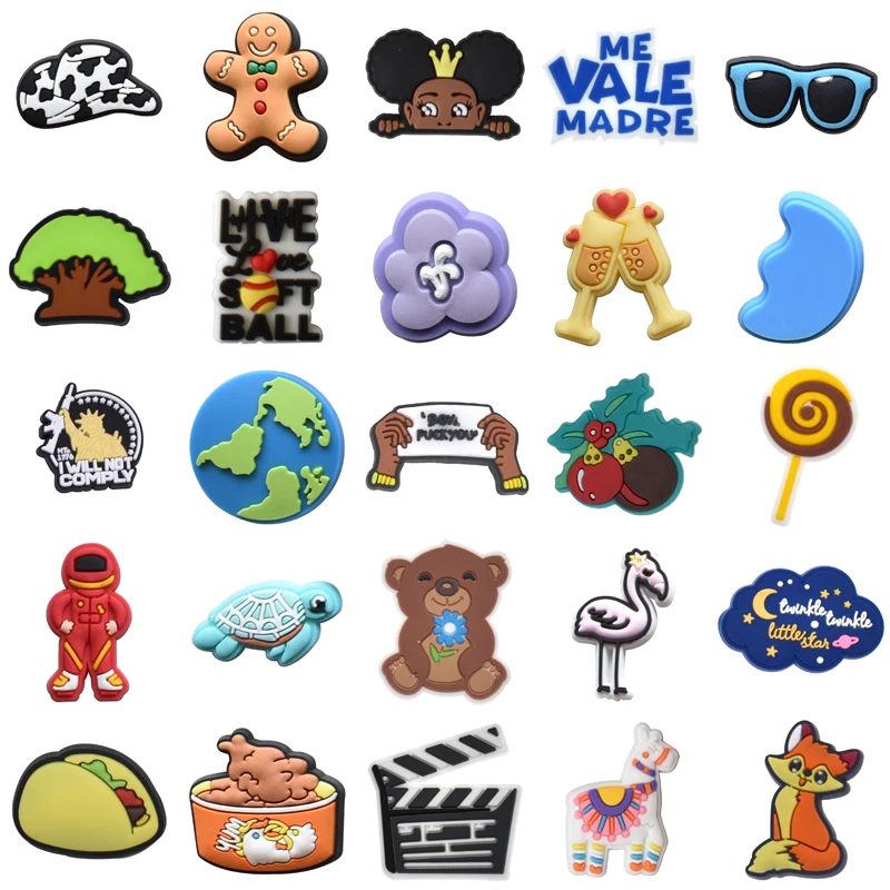 

Women Charm Wholesale Bulk Men Packs Decorations for Crocs Kids Set Jeans Gifts Shoes Accessories Girl Para Pins Boy Shoe Charms