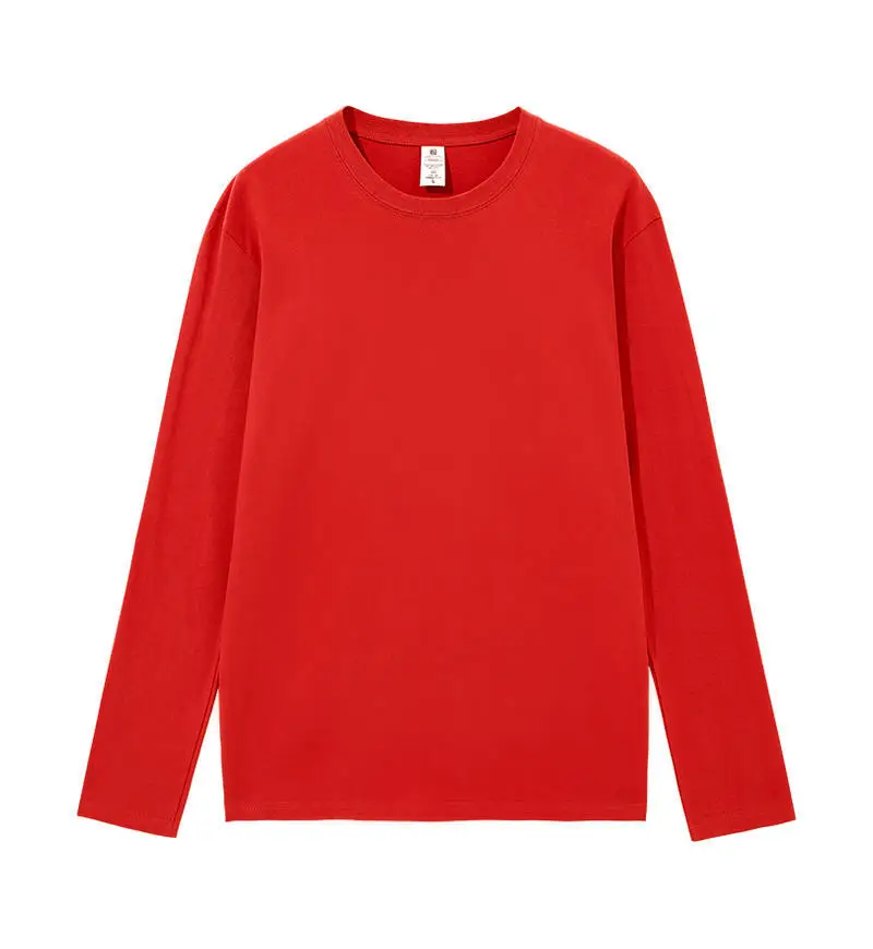 

Round neck long sleeve solid color t-shirt 2022 women