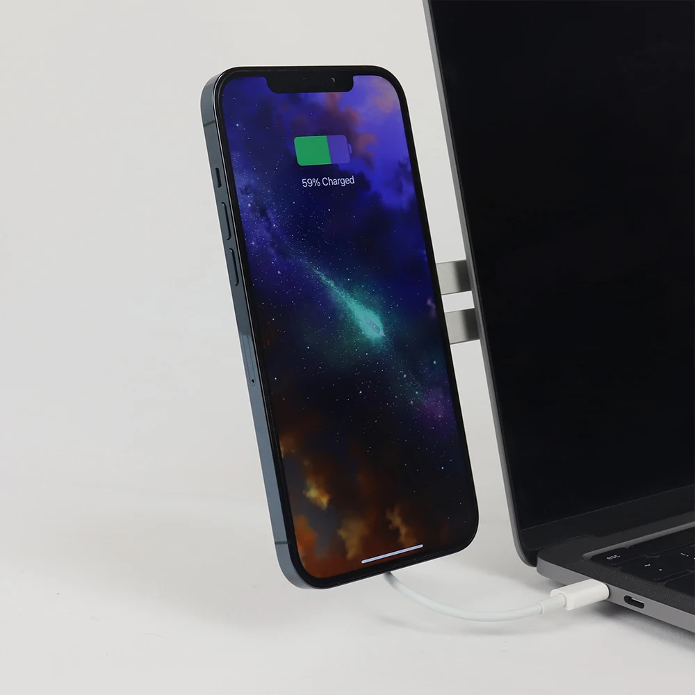 

Магнитный держатель для телефона, беспроводное зарядное устройство для Apple MagSafe iPhone 14 13 12 11 Mini Pro Max, быстрая Беспроводная зарядка, кронштейн для ноутбука и ПК