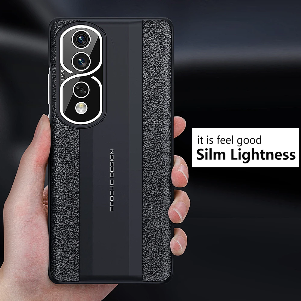 Чехол для телефона Honor 80 из натуральной кожи Pro роскошный защитный чехол 100% Huawei 70