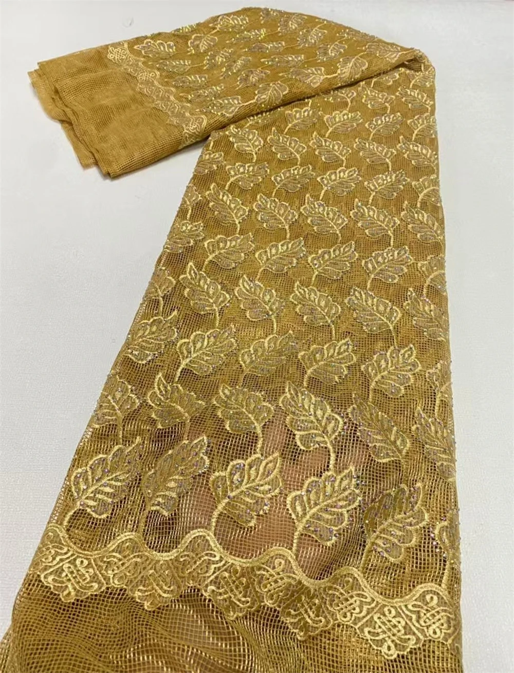 Новинка 2024 африканская кружевная ткань высокого качества хлопчатобумажная на