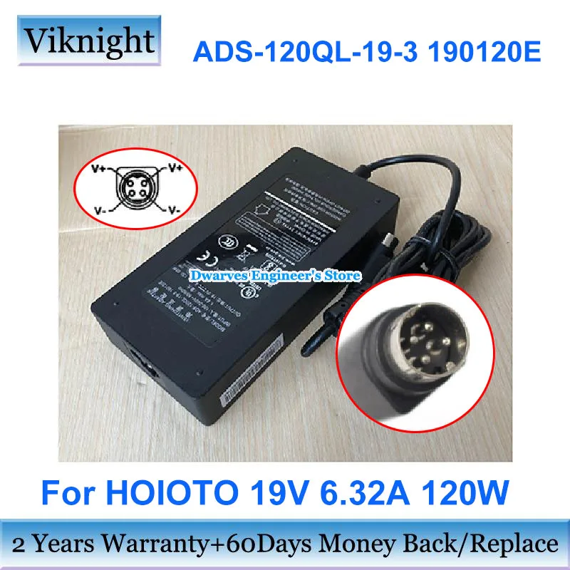 

Оригинальное зарядное устройство 19 в 120 А 190120 Вт с адаптером для фотосъемки ADS-120BL-19-1 190120E G для блока питания HOIOTO