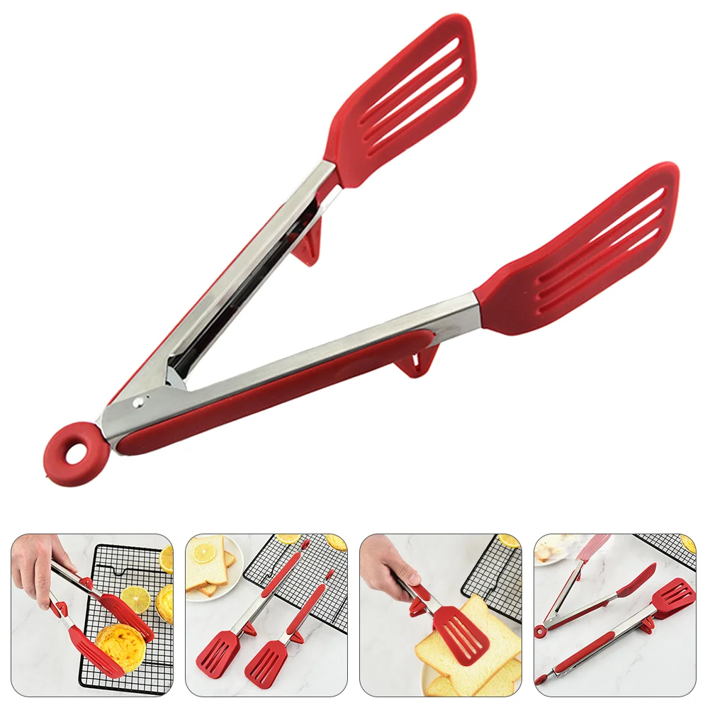 

Silicone Barbecue Turners Non Cooking Kitchen Tongs Tong Silicone Dessert Tong