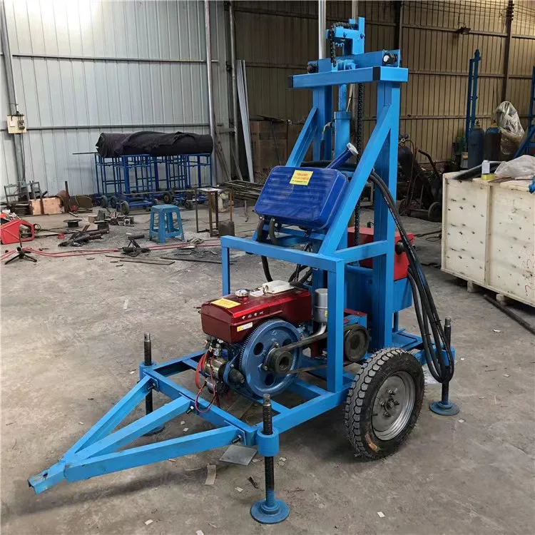 

Low Price Portable Diesel Hydraulic Small Water Well Drilling Rig Machine made in China