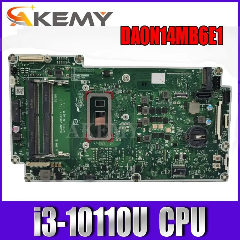 

Akemy N14 mainboard For HP 200 Pro G4 22 DA0N14MB6E1 Laptop motherboard W/ i3-10110U CPU UMA DDR4 100% Tested OK