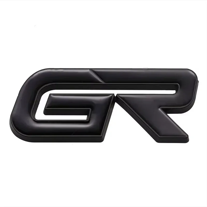 

3D металлические буквы GR, логотип, эмблема передней решетки, значок наклейки на задний багажник, наклейки для Toyota Fortuner CHR RAV4 Yaris Prado Prius Camry