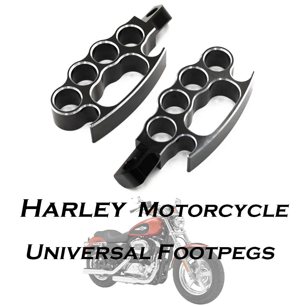 

Motorcycle Universal Custom Pedal Flying Knuckle Control Footrests Footpegs for Harley VRod Sportster XL Dyna Softail