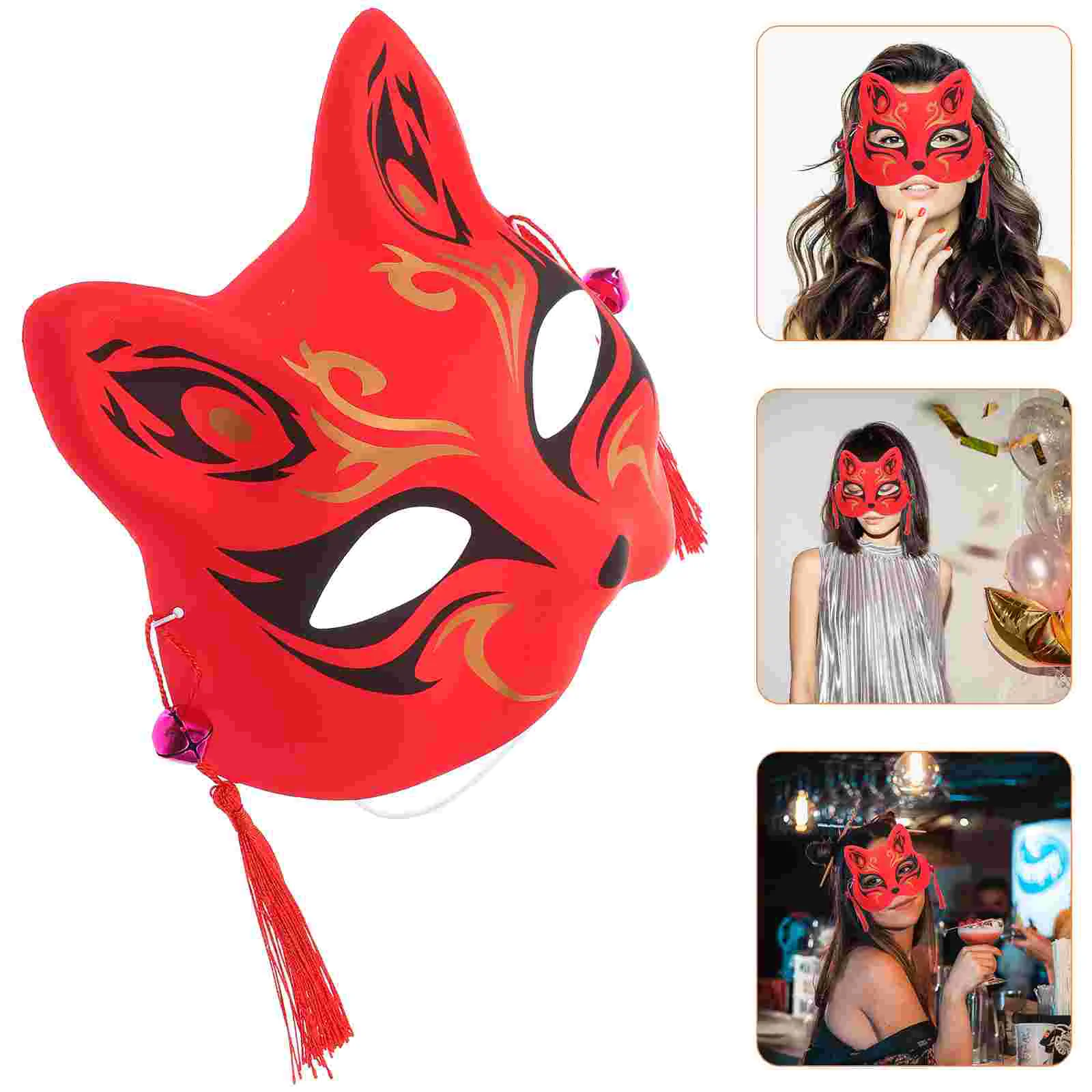 

Masquerade Face Cover Halloween Masquerade Costume Halloween Decor Ball Prom Eye Costume Fox Headgear Cosplay Accessories