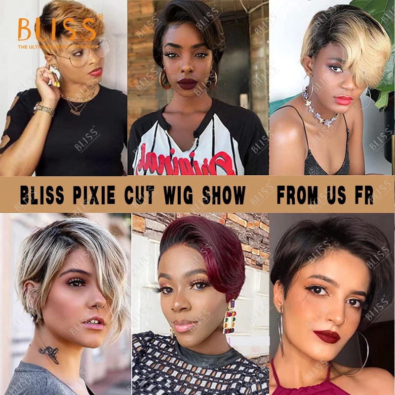 Парик из натуральных волос с коротким вырезом Фаллоу 100% бразильские парики -