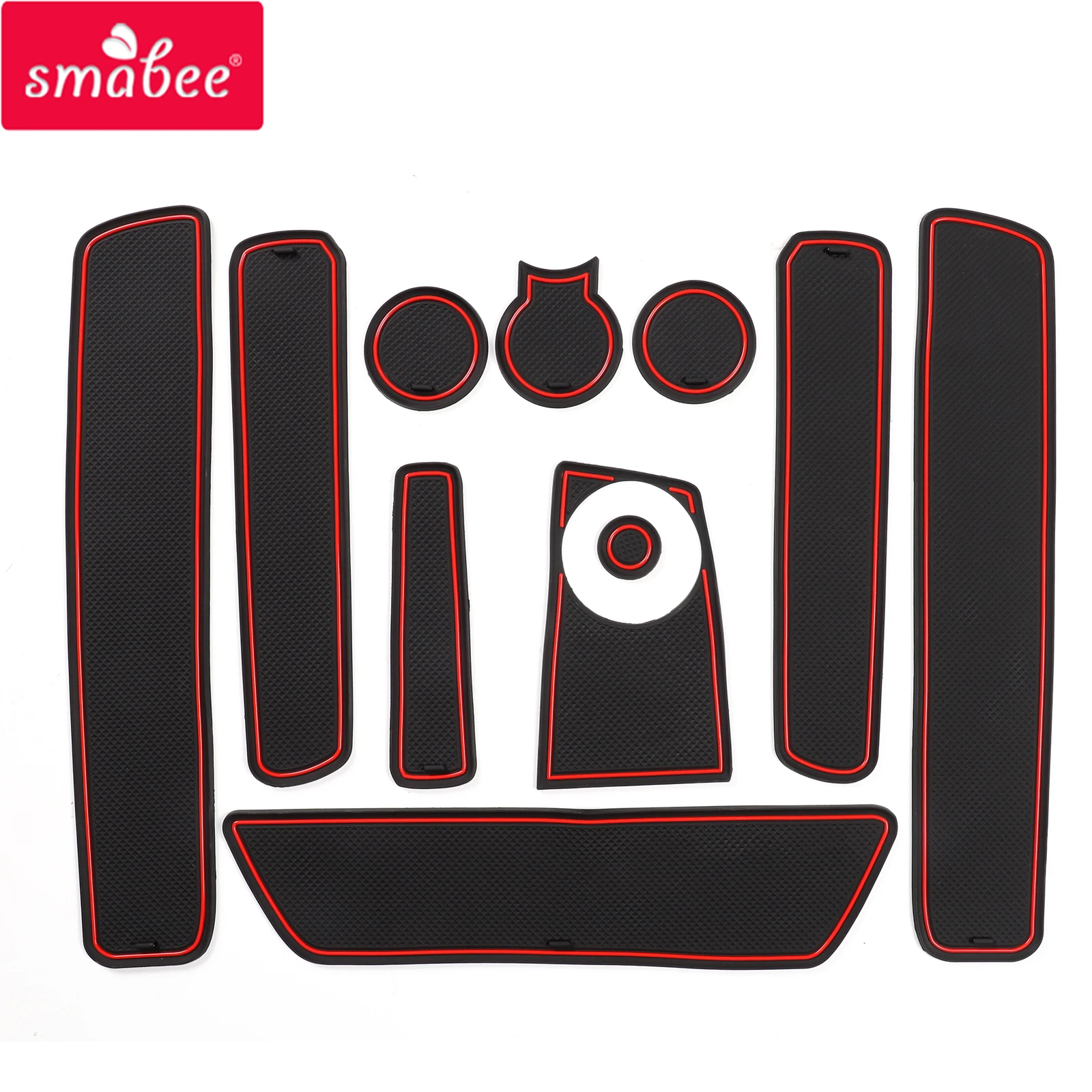 

Smabee Gate Slot Cup Mat for Dacia Duster 2018 - 2021 Anti-Slip Door Groove Pad Interior Accessories Car Rubber Coaster Non-Slip