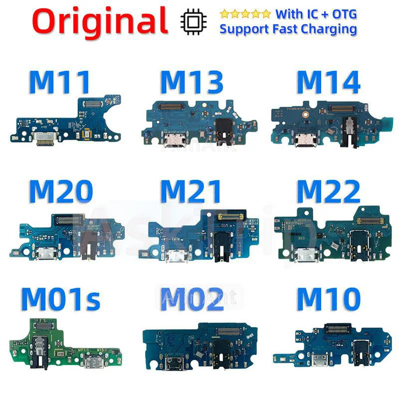 

Original Bottom Charging USB Date Dock Microphone Charger Flex Cable For Samsung Galaxy M01 M01s M02 M04 M10 M11 M12 M13 M13 M14