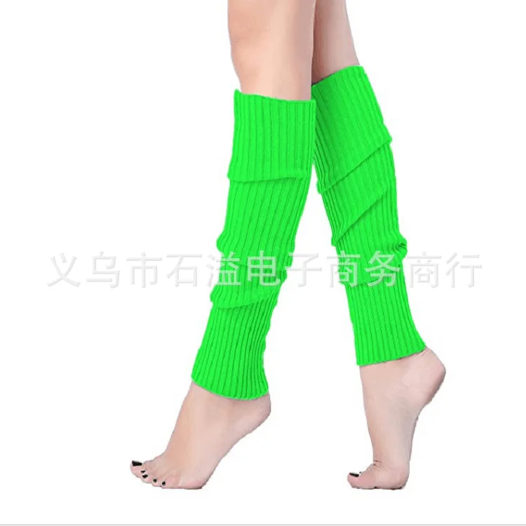 New Japanese Lolita Over Knee Kawaii Leg Warmers Knit Socks Wool Knitted Foot Cover Cosplay Winter Women Autumn Socks Y2k Goth