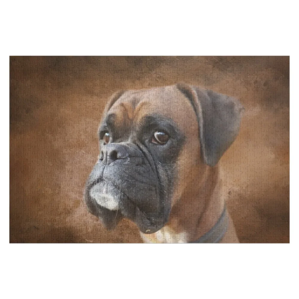 Боксерская собака две головоломки изображение персонализированные подарки