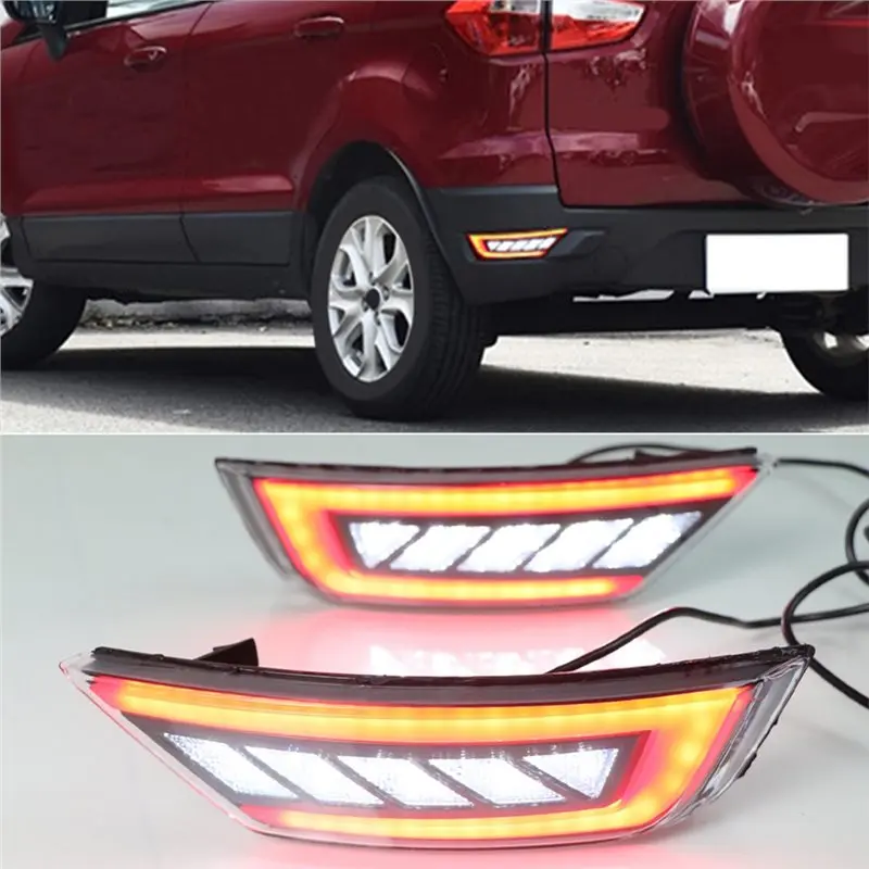 Фото Задний сигнальный противотуманный фонарь, светодиодный отражатель для Ford Focus 2 MK2 Hatchback Ecosport Escape Kuga 2009-2020, 2 шт., освещение заднего бампера №3