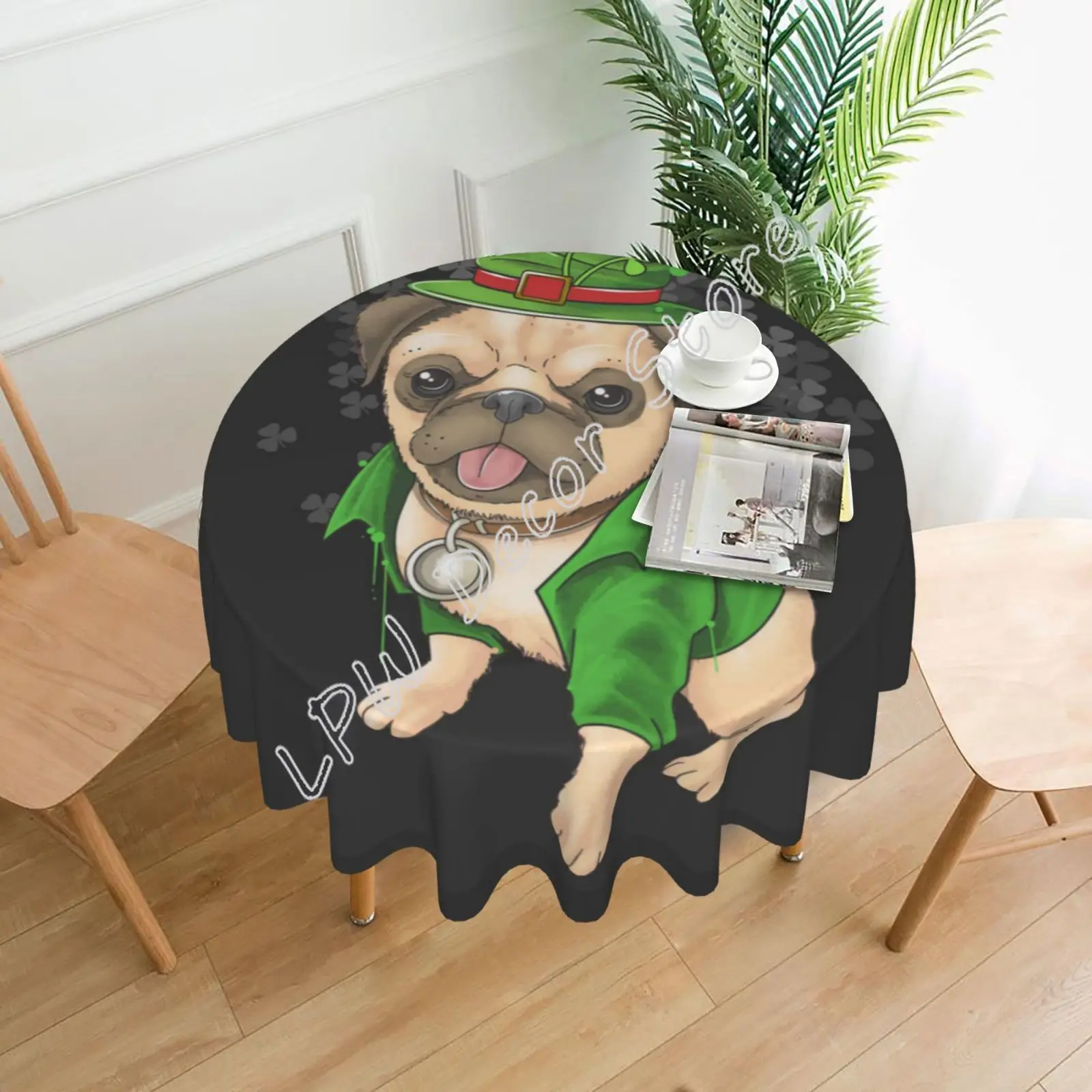 

Скатерть на День Святого Патрика, круглая настольная скатерть, декоративная настольная скатерть для улицы, помещения, вечеринки, столовой