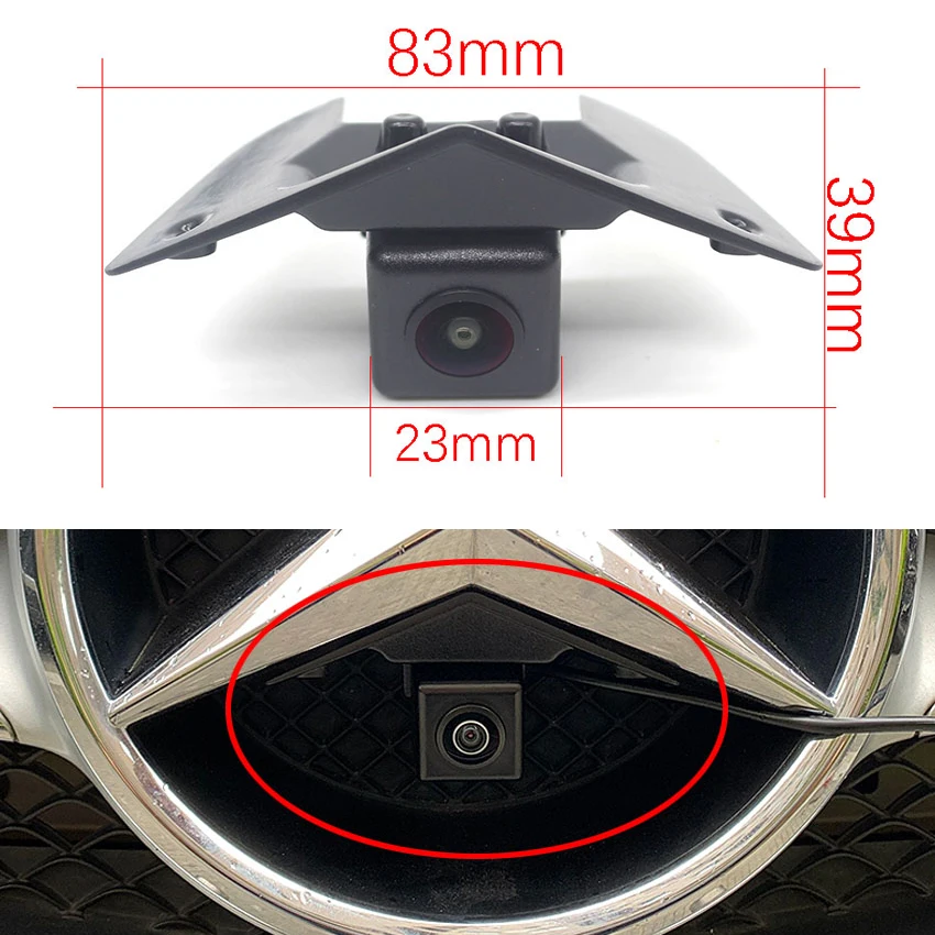 Камера Переднего Вида с логотипом автомобиля CCD HD 1080P для Mercedes Benz C E ML Vito Viano W211 W212