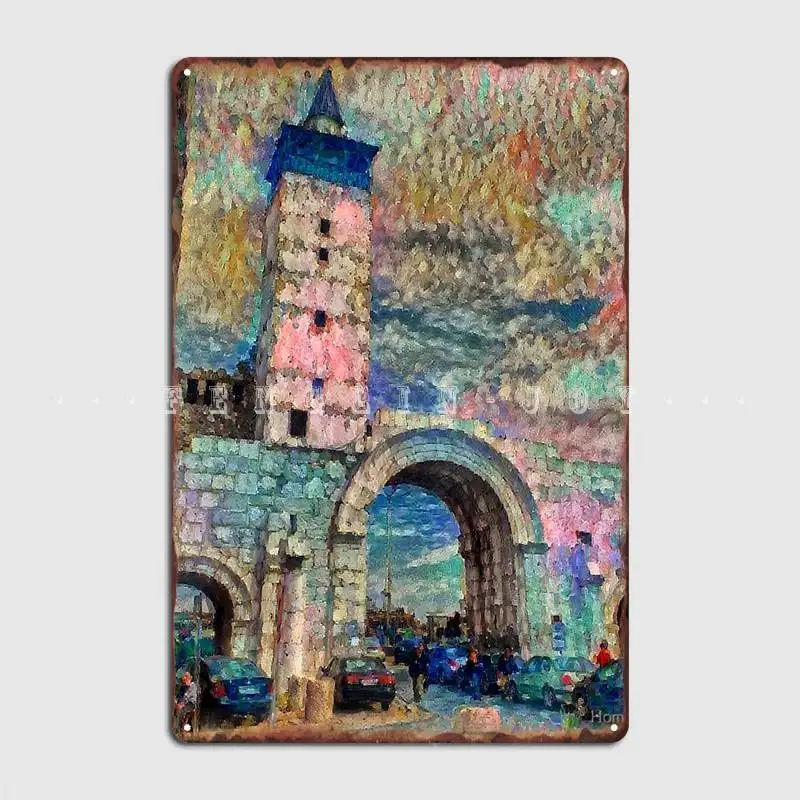 

Bab Sharqi Of Damascus Magi Poster Metal Plaque Wall Decor Vintage Club Club Bar Tin Sign Posters