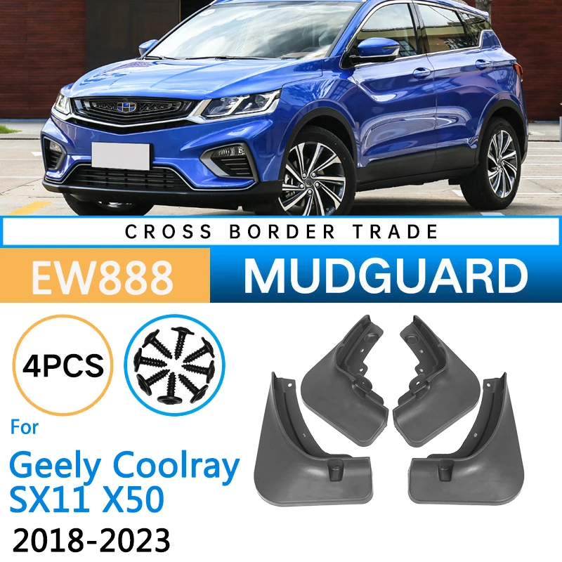 

for Geely Coolray SX11 Proton X50 2018 2019 2020 2021 2022 2023 Car Fender Mudguard Mud Flaps Guard Splash Flap Car Accessories