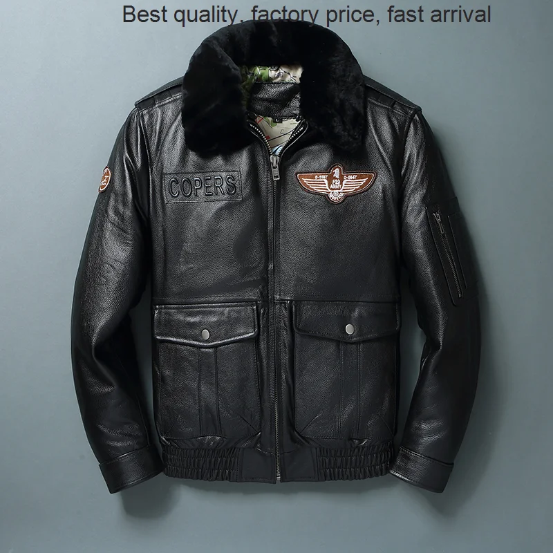 

Высококачественная Роскошная брендовая 100% Натуральная мужская мотоциклетная куртка большого размера верхний слой из воловьей кожи осенне...