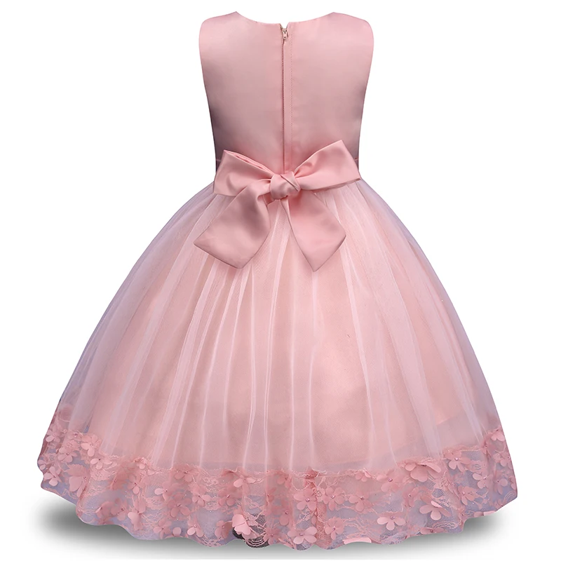 PR-204 летнее платье для детей Платье с цветочным узором девочек Вечерние платья