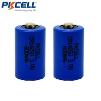 2pcs pkcell cr 14250 battery 12 aa 3v 600mah cylindrical limono2 lithium battery batteries bateria baterias