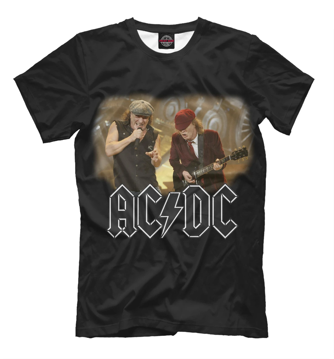 Футболка AC/DC - Ангус Янг и Брайан Джонсон |