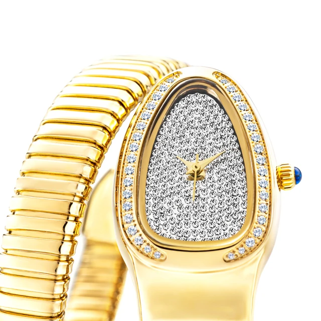 Diamond Woman Watch - Gold , Silver Bracelet 5