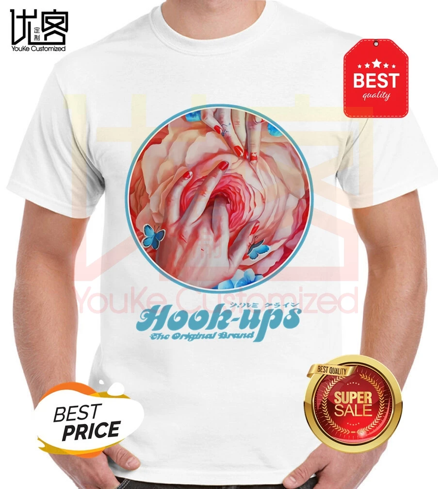 

vtg shirt hook-ups skateboard injured rose girls decal hentai t shirt men's women's 100% cotton short sleeves tops tee