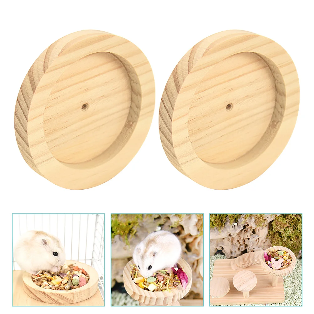 

Bowl Hamster Pet Dish Plate Holdershape Feedinghedgehog Round Feeders Chinchilla Dispenser Water Rabbit Storage